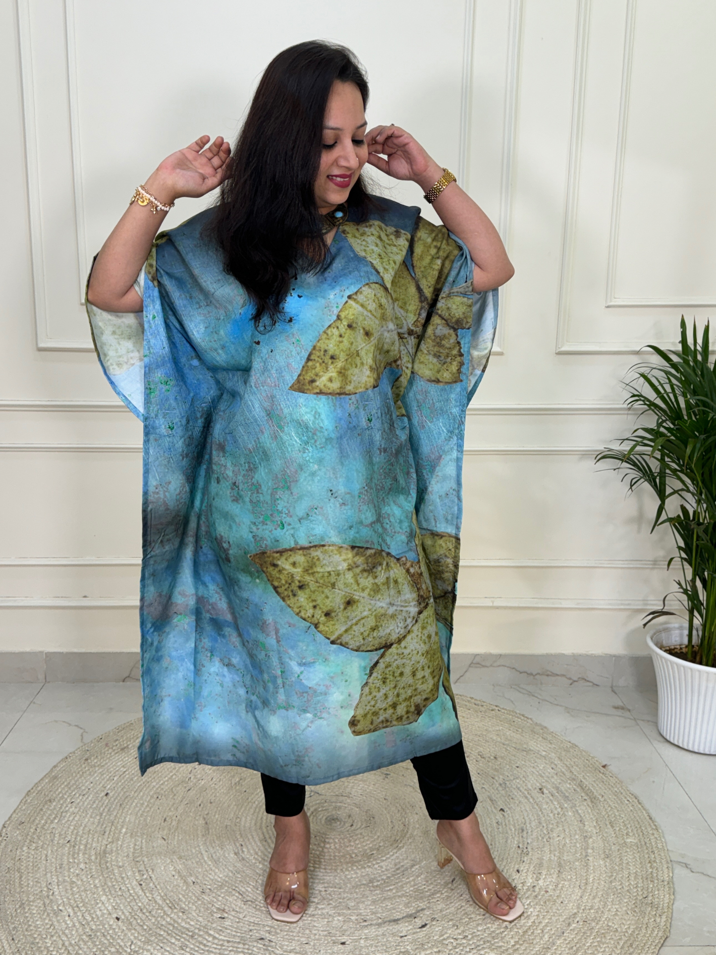 Ziaana Kaftan Collection- Blue Green