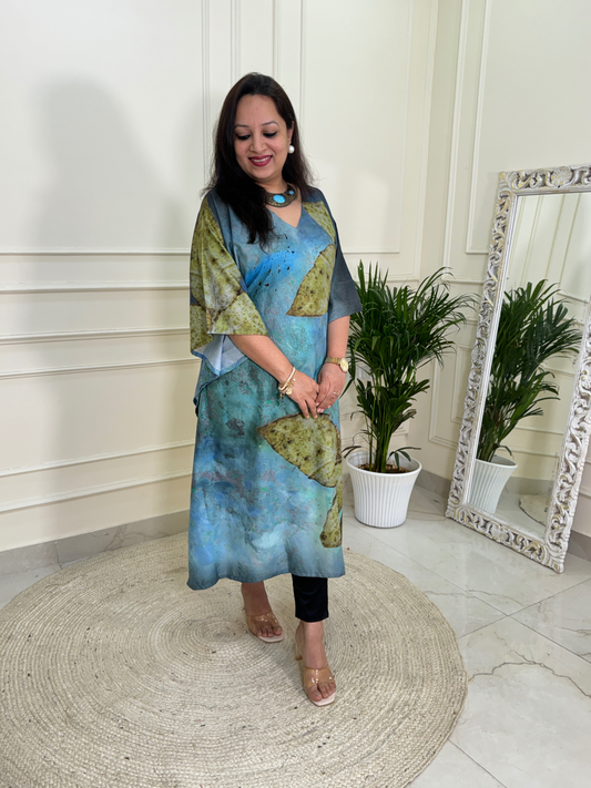 Ziaana Kaftan Collection- Blue Green